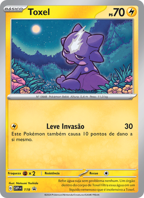 Toxel 119 — SVP Black Star Promos (Portuguese Pokémon TCG card)