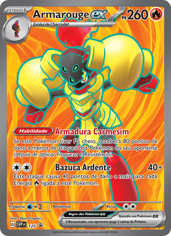 Armarouge ex 125 — SVP Black Star Promos (Portuguese Pokémon TCG card)