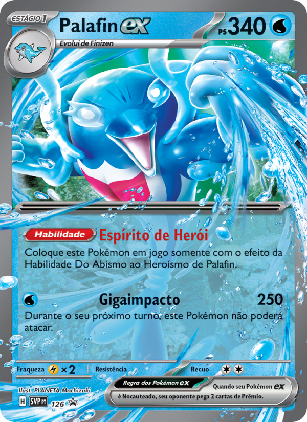 Palafin ex 126 — SVP Black Star Promos (Portuguese Pokémon TCG card)