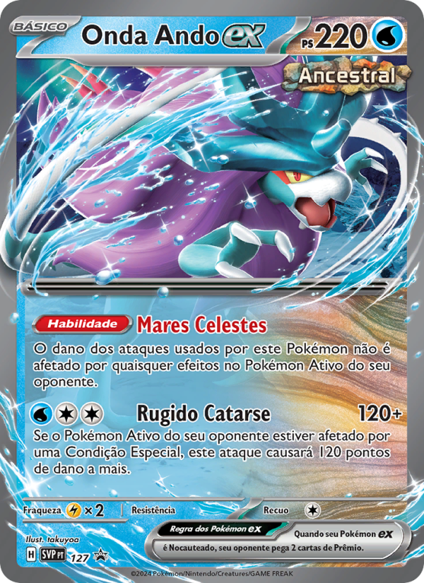 Onda Ando ex 127 — SVP Black Star Promos (Portuguese Pokémon TCG card)