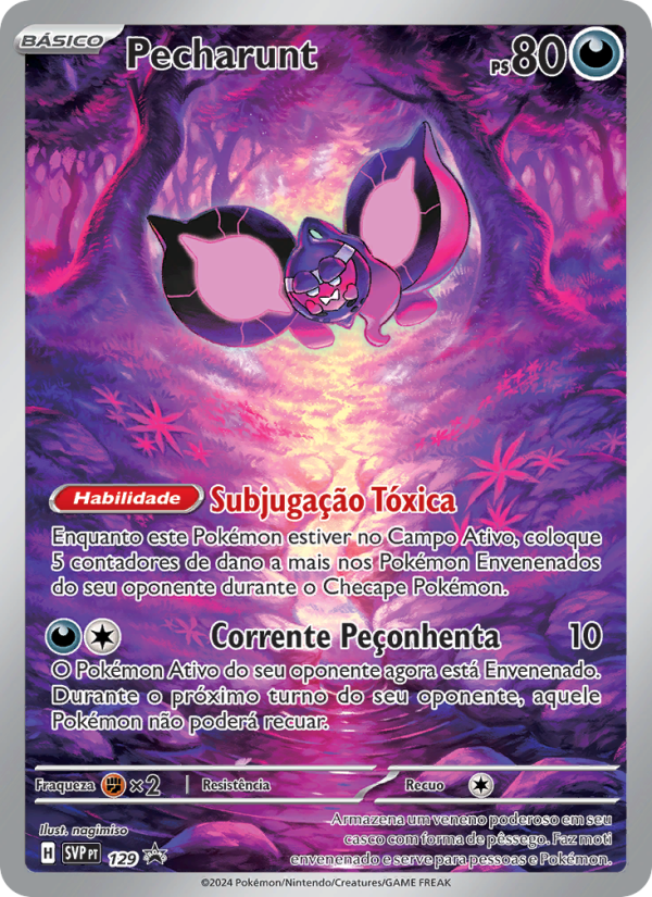 Pecharunt 129 — SVP Black Star Promos (Portuguese Pokémon TCG card)