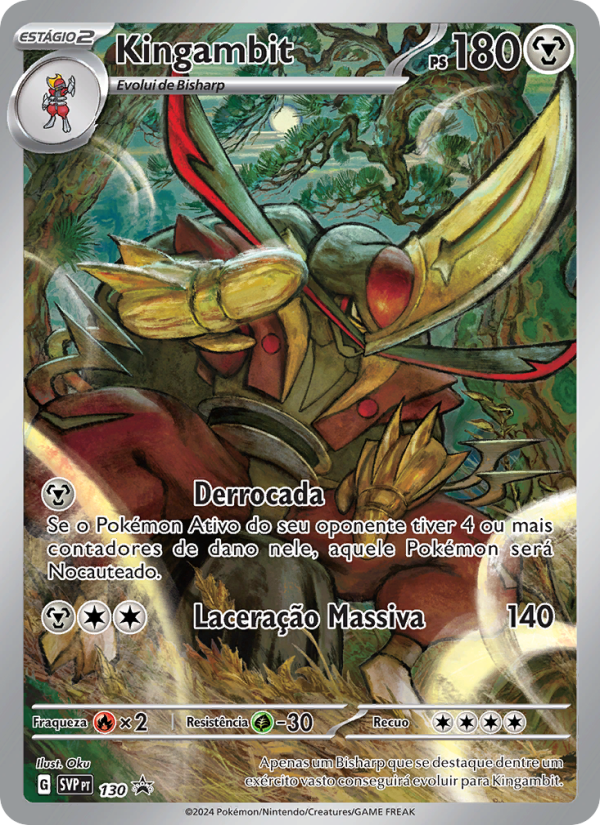 Kingambit 130 — SVP Black Star Promos (Portuguese Pokémon TCG card)