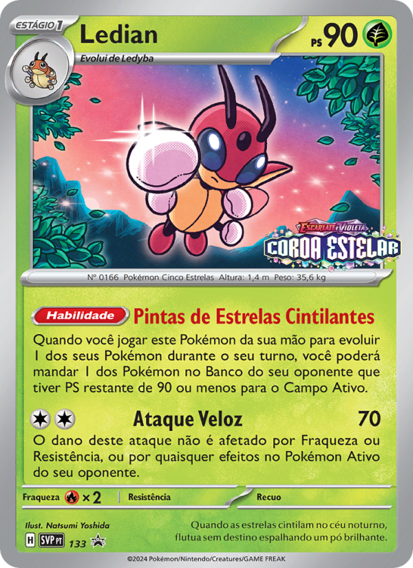 Ledian 133 — SVP Black Star Promos (Portuguese Pokémon TCG card)
