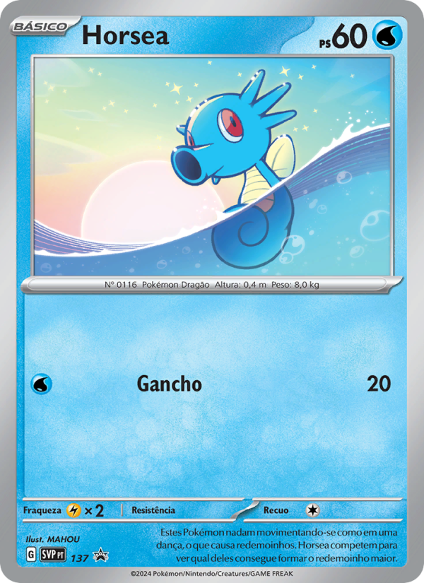 Horsea 137 — SVP Black Star Promos (Portuguese Pokémon TCG card)