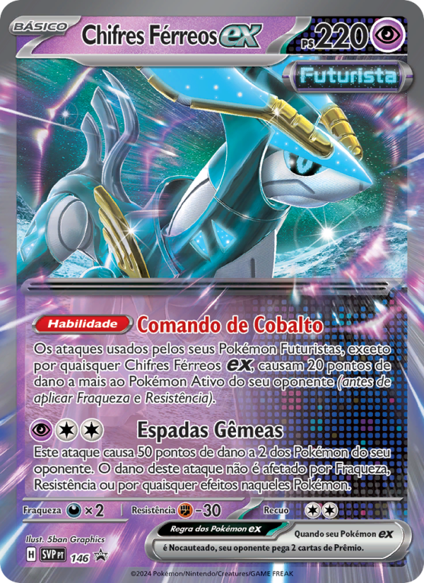 Chifres Férreos ex 146 — SVP Black Star Promos (Portuguese Pokémon TCG card)