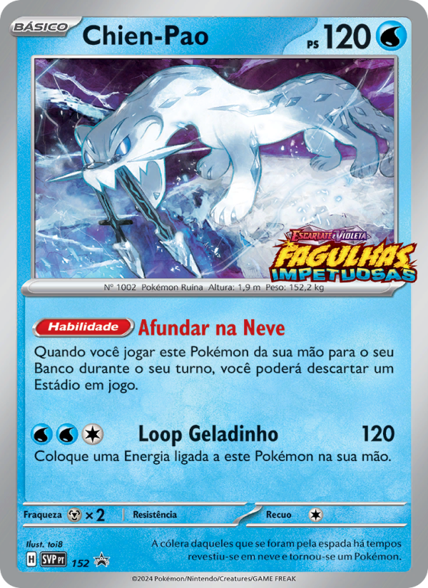 Chien-Pao 152 — SVP Black Star Promos (Portuguese Pokémon TCG card)
