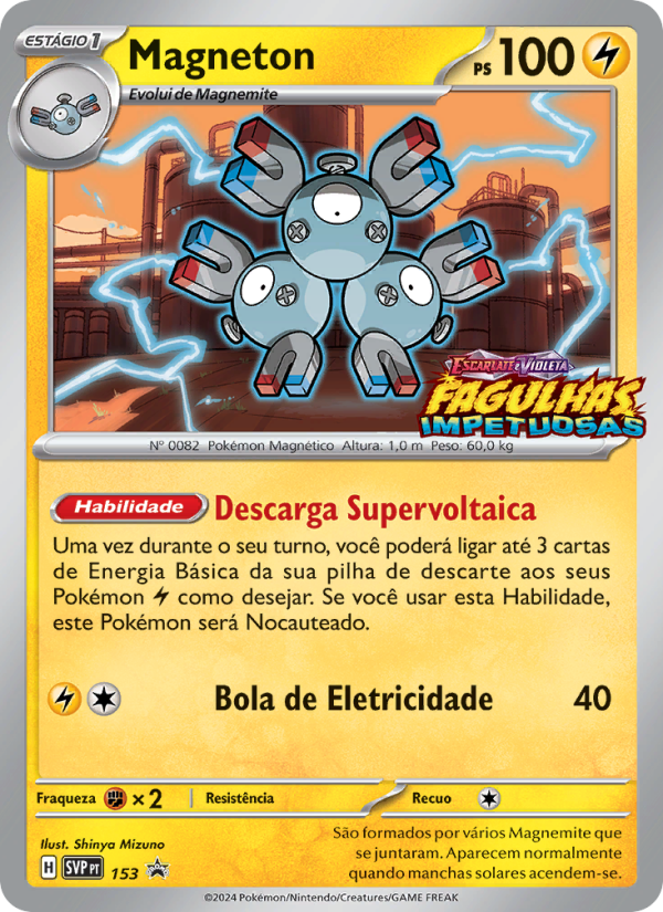 Magneton 153 — SVP Black Star Promos (Portuguese Pokémon TCG card)