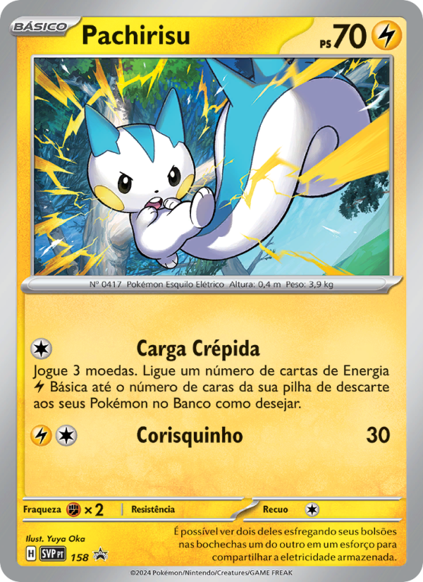 Pachirisu 158 — SVP Black Star Promos (Portuguese Pokémon TCG card)