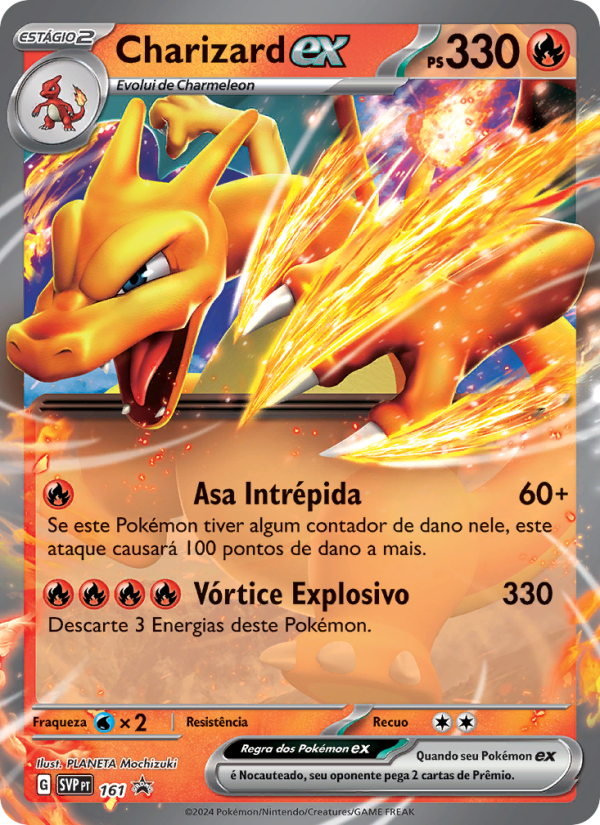 Charizard ex 161 — SVP Black Star Promos (Portuguese Pokémon TCG card)