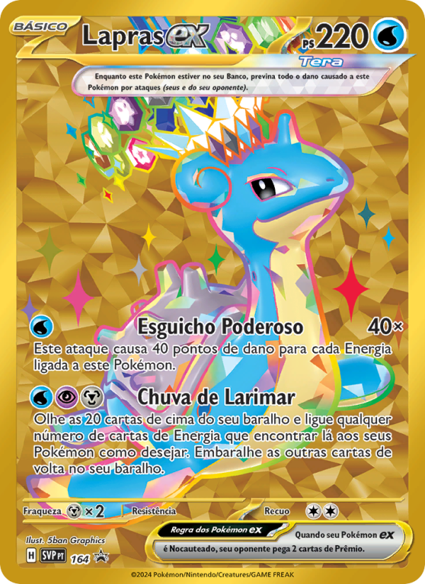 Lapras ex 164 — SVP Black Star Promos (Portuguese Pokémon TCG card)