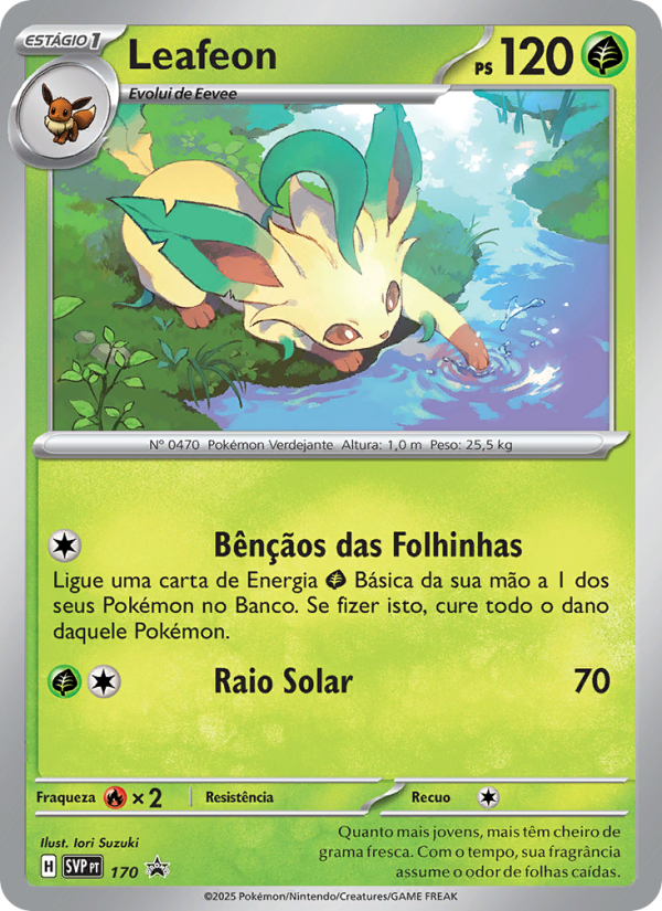 Leafeon 170 — SVP Black Star Promos (Portuguese Pokémon TCG card)
