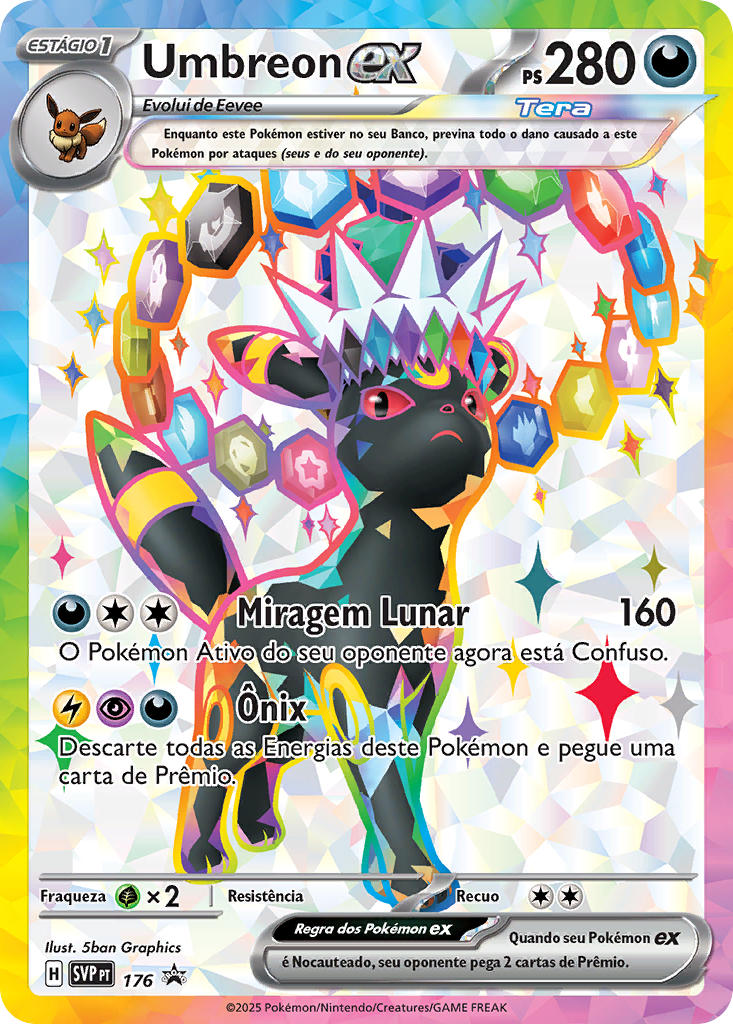 Umbreon ex 176 — SVP Black Star Promos (Portuguese Pokémon TCG card)