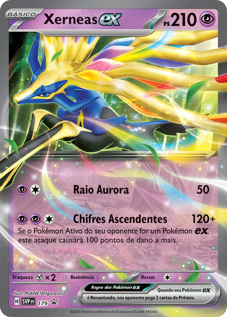 Xerneas ex 179 — SVP Black Star Promos (Portuguese Pokémon TCG card)