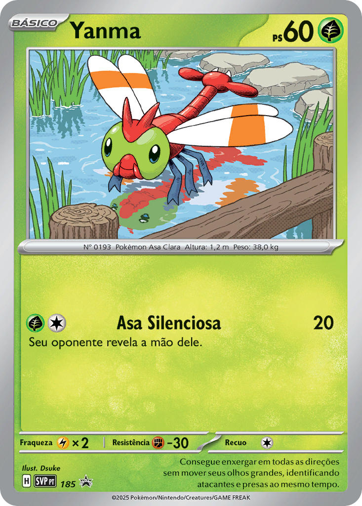 Yanma 185 — SVP Black Star Promos (Portuguese Pokémon TCG card)