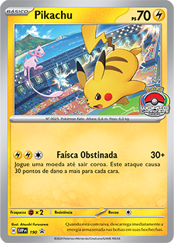 Pikachu 190 — SVP Black Star Promos (Portuguese Pokémon TCG card)