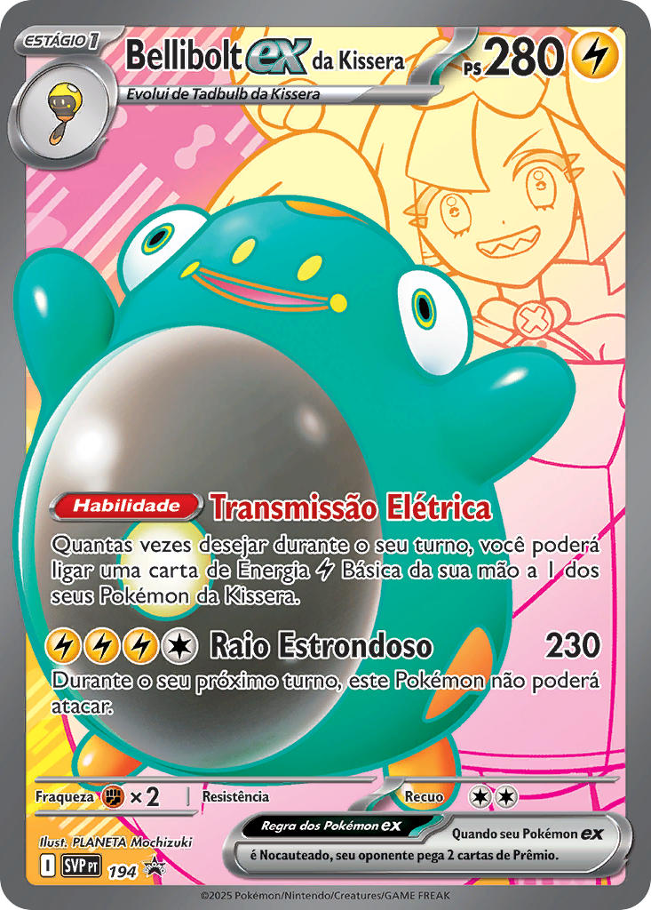 Bellibolt ex da Kissera 194 — SVP Black Star Promos (Portuguese Pokémon TCG card)