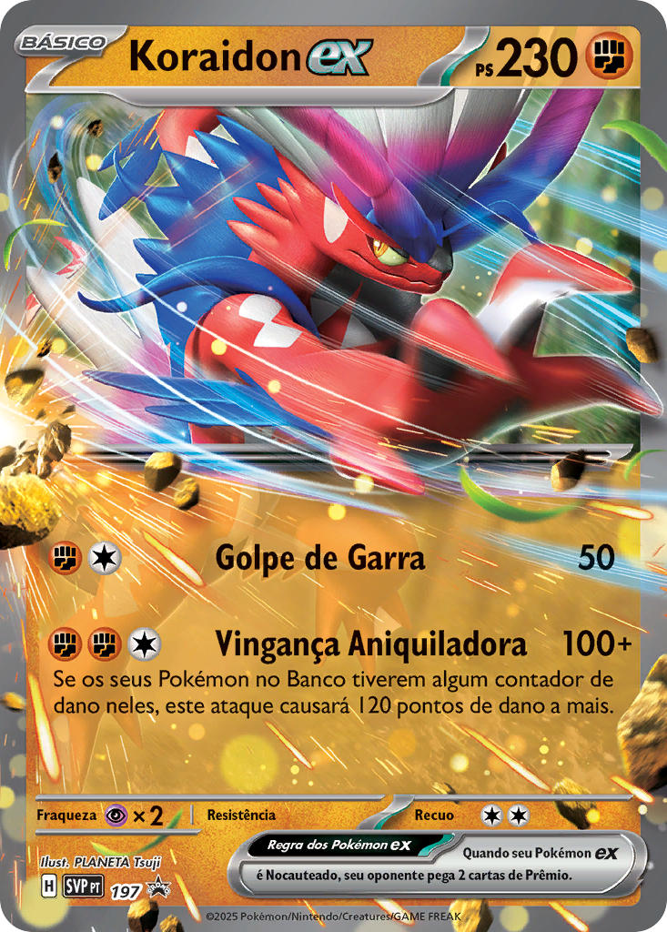 Koraidon ex 197 — SVP Black Star Promos (Portuguese Pokémon TCG card)