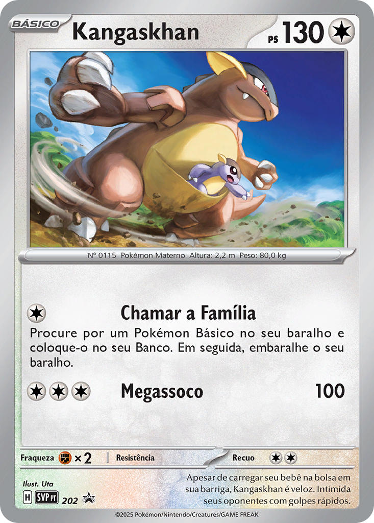 Kangaskhan 202 — SVP Black Star Promos (Portuguese Pokémon TCG card)