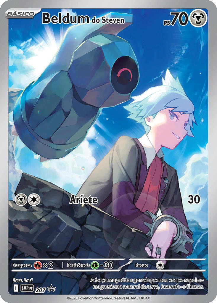 Beldum do Steven 207 — SVP Black Star Promos (Portuguese Pokémon TCG card)