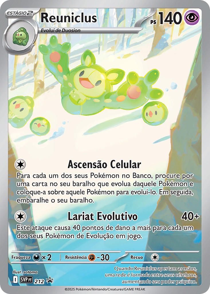 Reuniclus 212 — SVP Black Star Promos (Portuguese Pokémon TCG card)