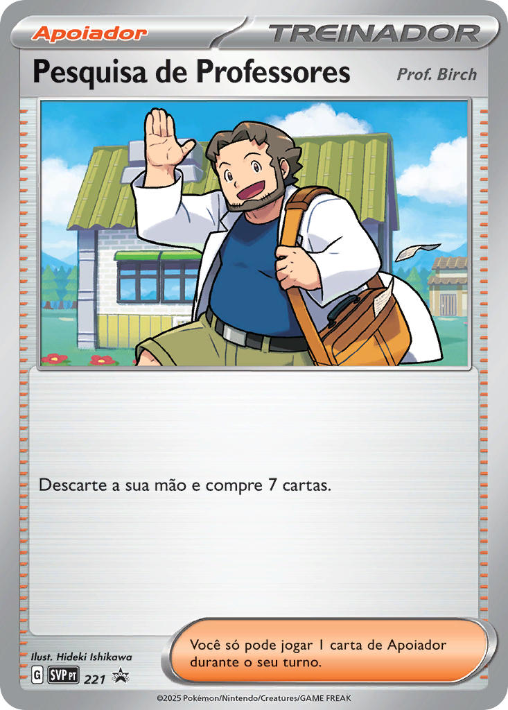 Pesquisa de Professores 221 — SVP Black Star Promos (Portuguese Pokémon TCG card)