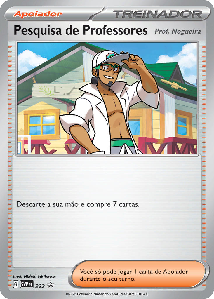 Pesquisa de Professores 222 — SVP Black Star Promos (Portuguese Pokémon TCG card)
