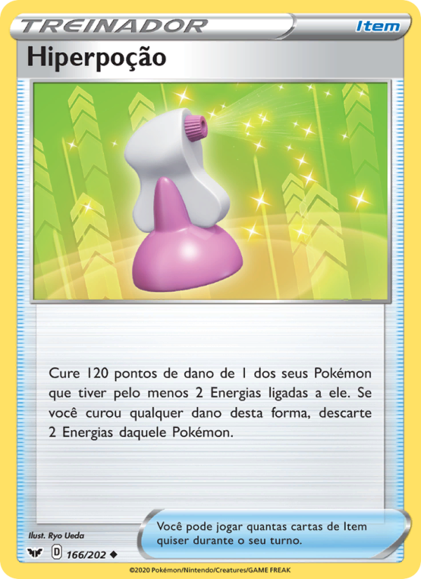 Hiperpoção 166 — Espada e Escudo (Portuguese Pokémon TCG card)