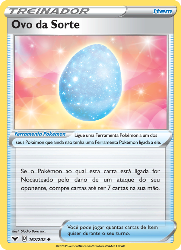 Ovo da Sorte 167 — Espada e Escudo (Portuguese Pokémon TCG card)