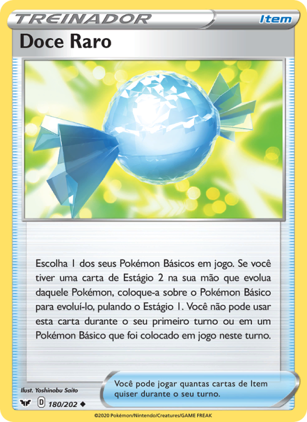 Doce Raro 180 — Espada e Escudo (Portuguese Pokémon TCG card)