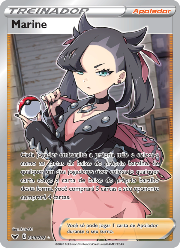 Marine 200 — Espada e Escudo (Portuguese Pokémon TCG card)