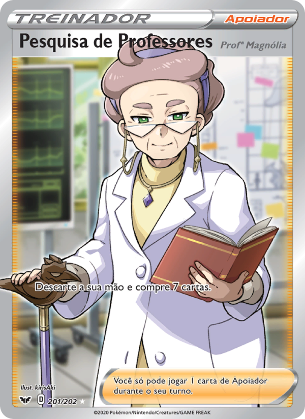 Pesquisa de Professores 201 — Espada e Escudo (Portuguese Pokémon TCG card)