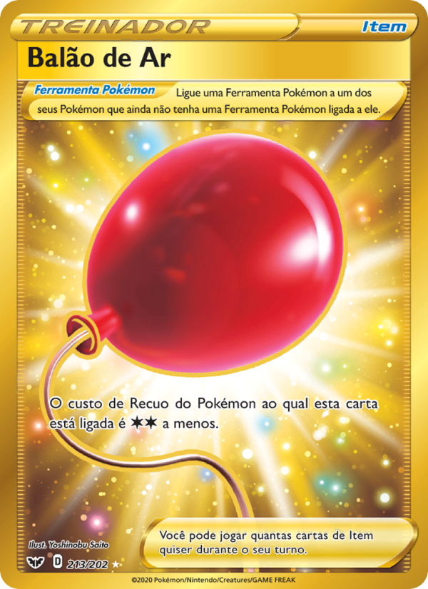 Balão de Ar 213 — Sword & Shield (Portuguese Pokémon TCG card)