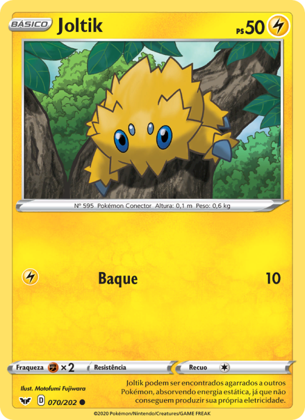 Joltik 70 — Espada e Escudo (Portuguese Pokémon TCG card)