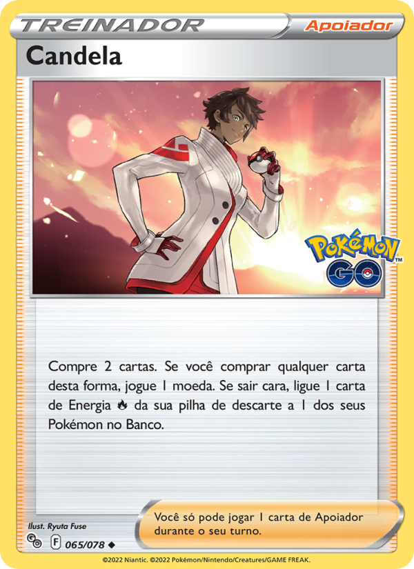Candela 065 — Pokémon GO (Portuguese Pokémon TCG card)