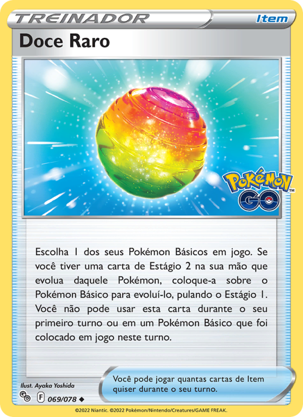 Doce Raro 069 — Pokémon GO (Portuguese Pokémon TCG card)