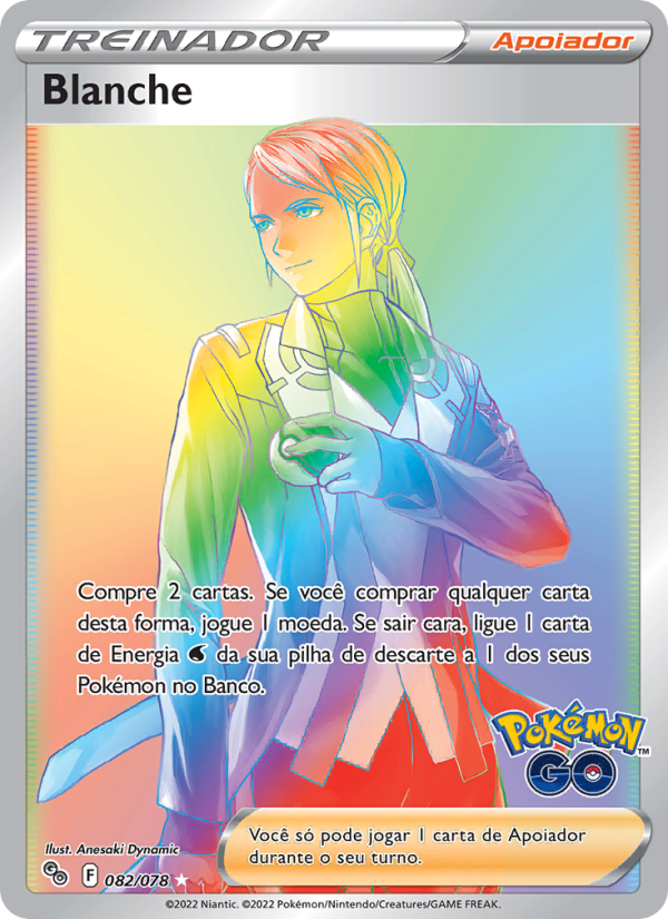 Blanche 082 — Pokémon GO (Portuguese Pokémon TCG card)