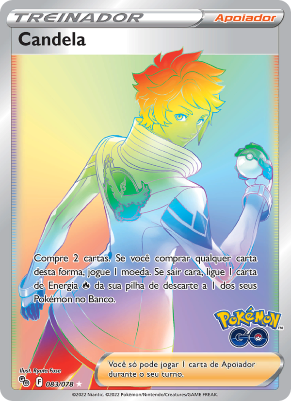 Candela 083 — Pokémon GO (Portuguese Pokémon TCG card)