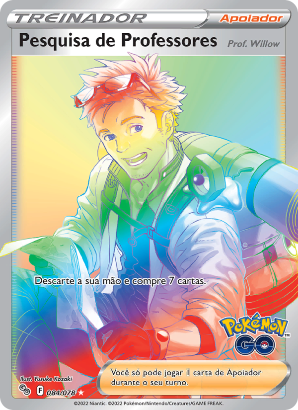 Pesquisa de Professores 084 — Pokémon GO (Portuguese Pokémon TCG card)