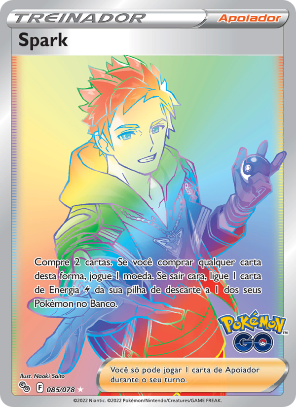 Spark 085 — Pokémon GO (Portuguese Pokémon TCG card)