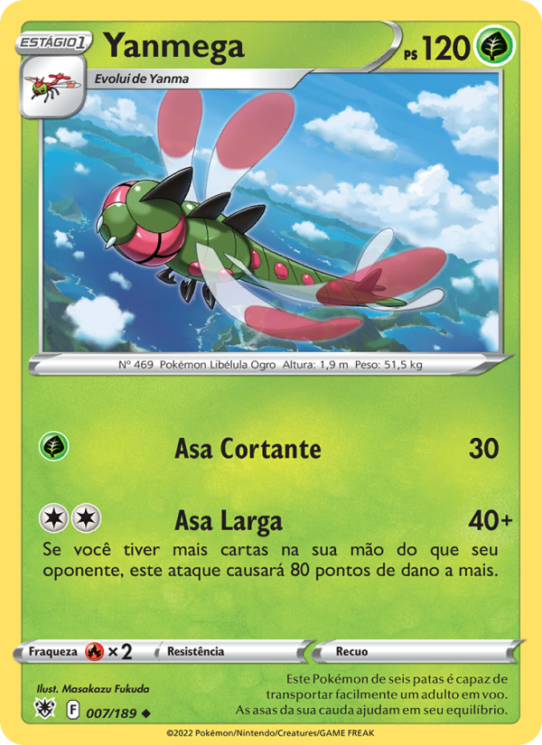 Yanmega 007 — Estrelas Radiantes (Portuguese Pokémon TCG card)