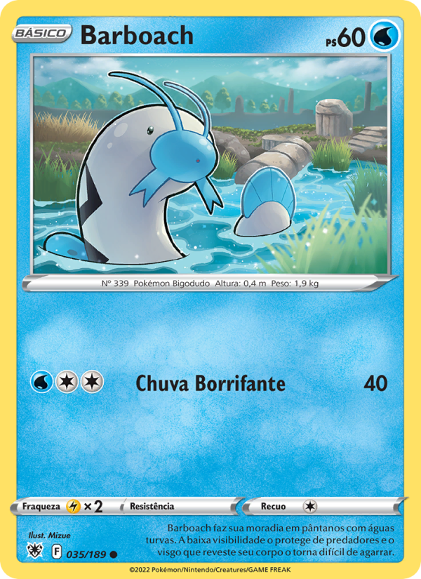Barboach 035 — Estrelas Radiantes (Portuguese Pokémon TCG card)