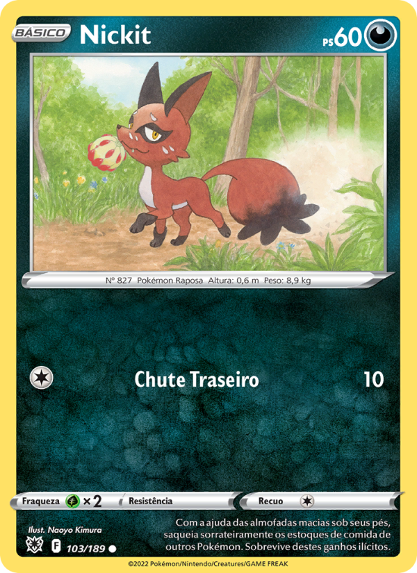 Nickit 103 — Estrelas Radiantes (Portuguese Pokémon TCG card)