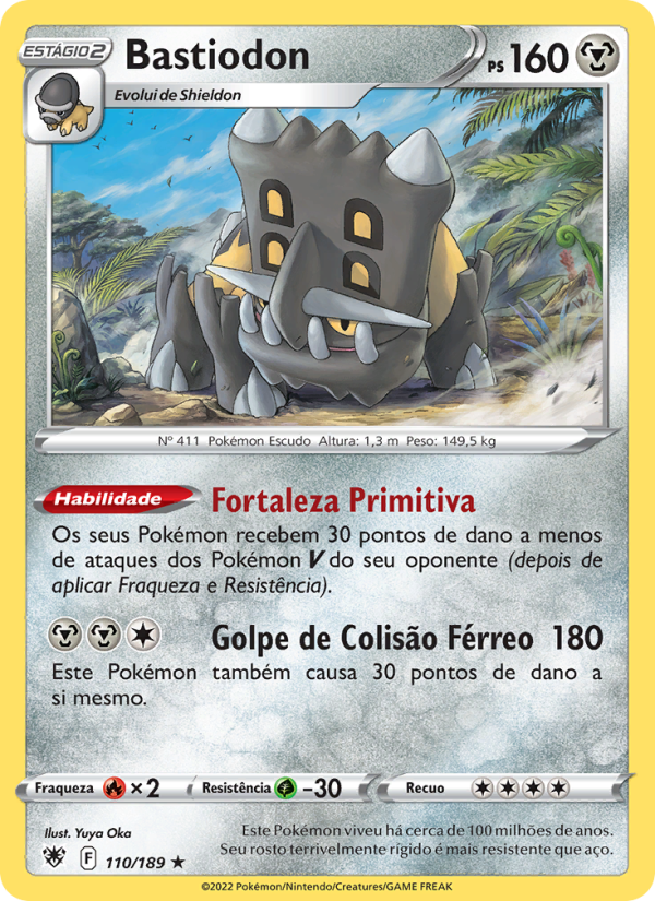Bastiodon 110 — Estrelas Radiantes (Portuguese Pokémon TCG card)