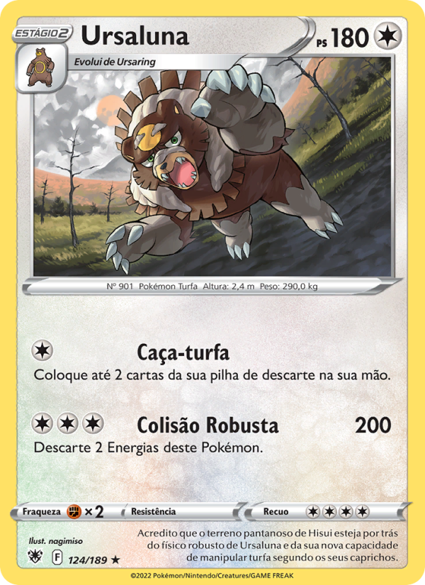 Ursaluna 124 — Estrelas Radiantes (Portuguese Pokémon TCG card)