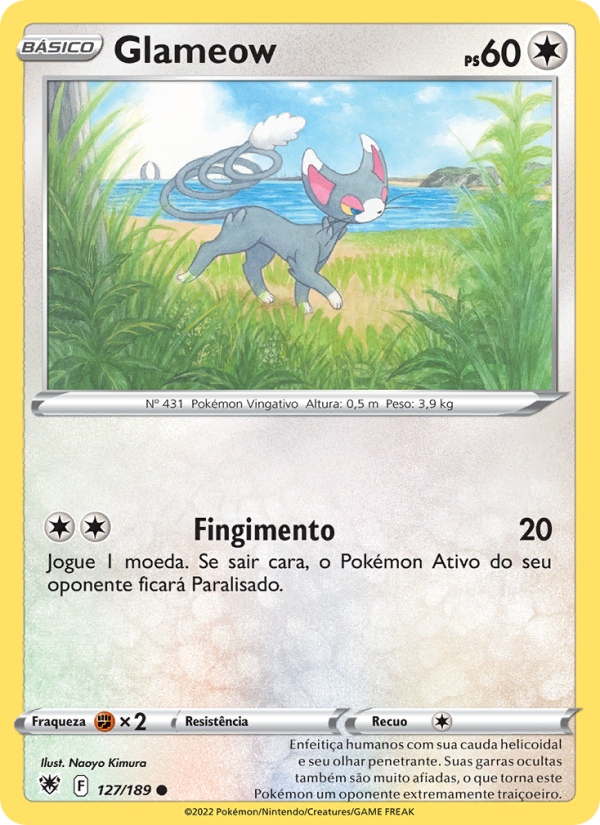 Glameow 127 — Estrelas Radiantes (Portuguese Pokémon TCG card)