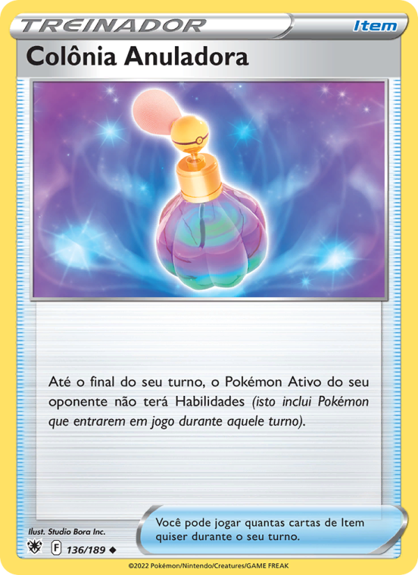 Colônia Anuladora 136 — Estrelas Radiantes (Portuguese Pokémon TCG card)