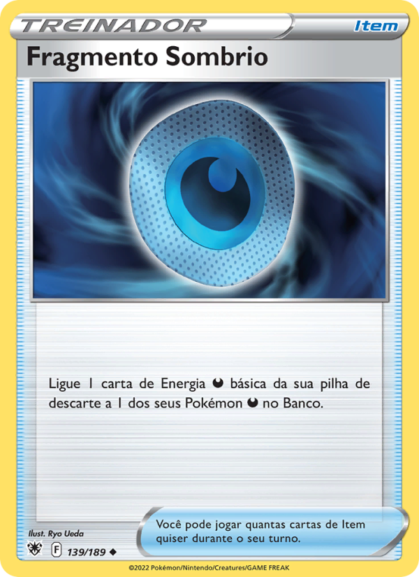 Fragmento Sombrio 139 — Estrelas Radiantes (Portuguese Pokémon TCG card)