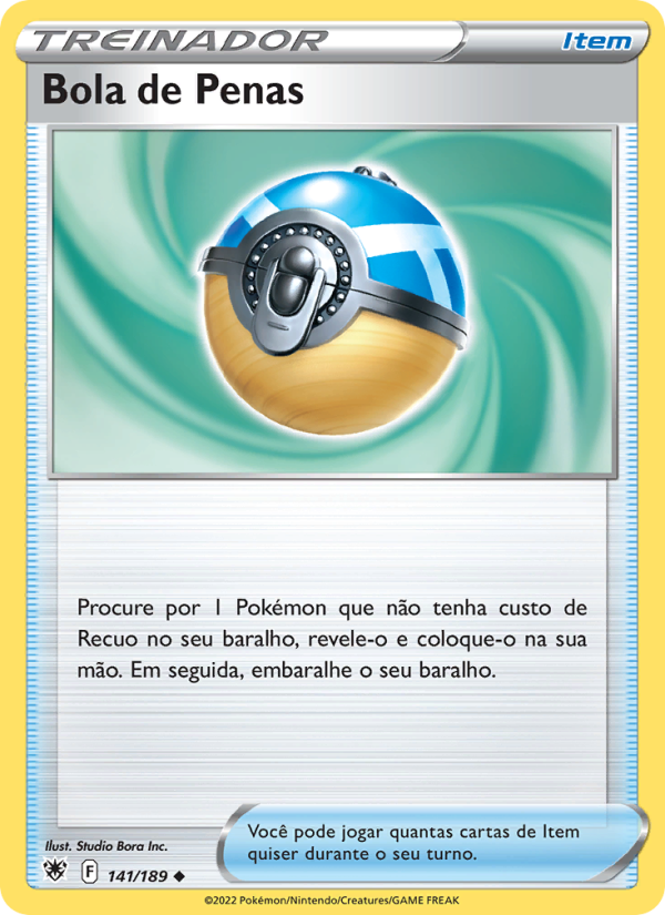 Bola de Penas 141 — Estrelas Radiantes (Portuguese Pokémon TCG card)