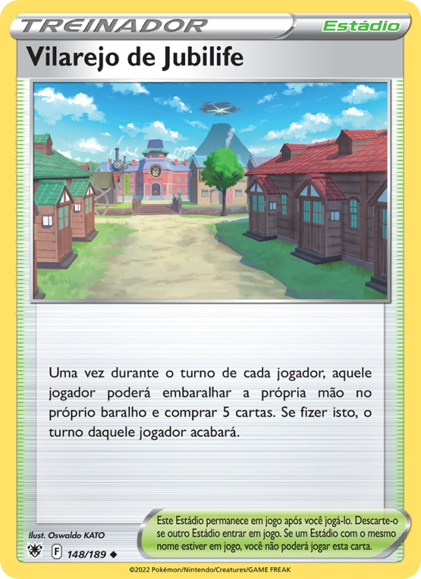 Vilarejo de Jubilife 148 — Estrelas Radiantes (Portuguese Pokémon TCG card)