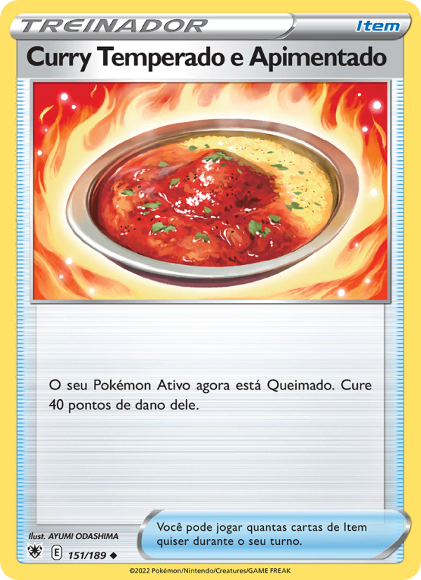 Curry Temperado e Apimentado 151 — Estrelas Radiantes (Portuguese Pokémon TCG card)